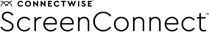 ScreenConnect logo black